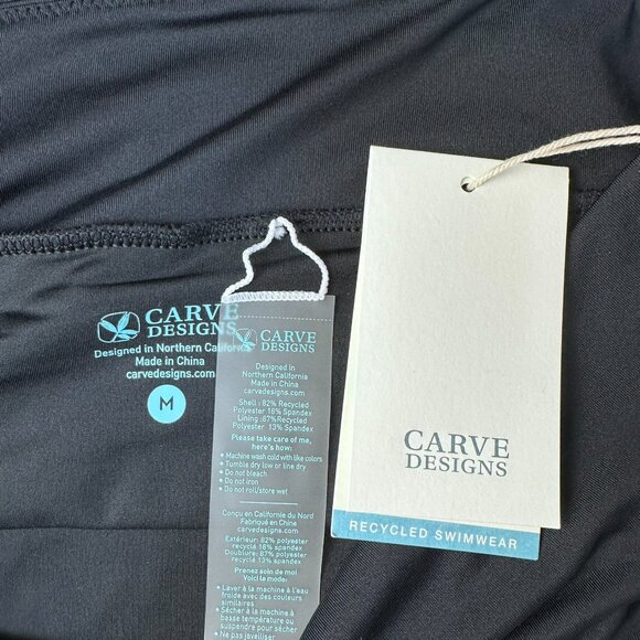 Carve Designs Women's Malia Built In Bikini Bottom Swim Skirt Size Medium, Black - Picture 8 of 12